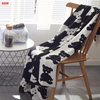 Cute dog blanket cartoon kids blandets kintted 100%cotton children's throw on sofa plane bed adult knee cover blankets 110*130
Cute dog blanket cartoon kids blandets kintted 100%cotton children's throw on sofa plane bed adult knee cover blankets 110*130