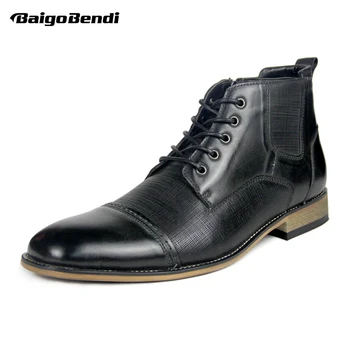 2020 Winter Men Ankle Boots Genuine Leather Lace Up Two Tone Round Toe Boots Man Retro Shoes Plus Size 11 12 13
2020 Winter Men Ankle Boots Genuine Leather Lace Up Two Tone Round Toe Boots Man Retro Shoes Plus Size 11 12 13