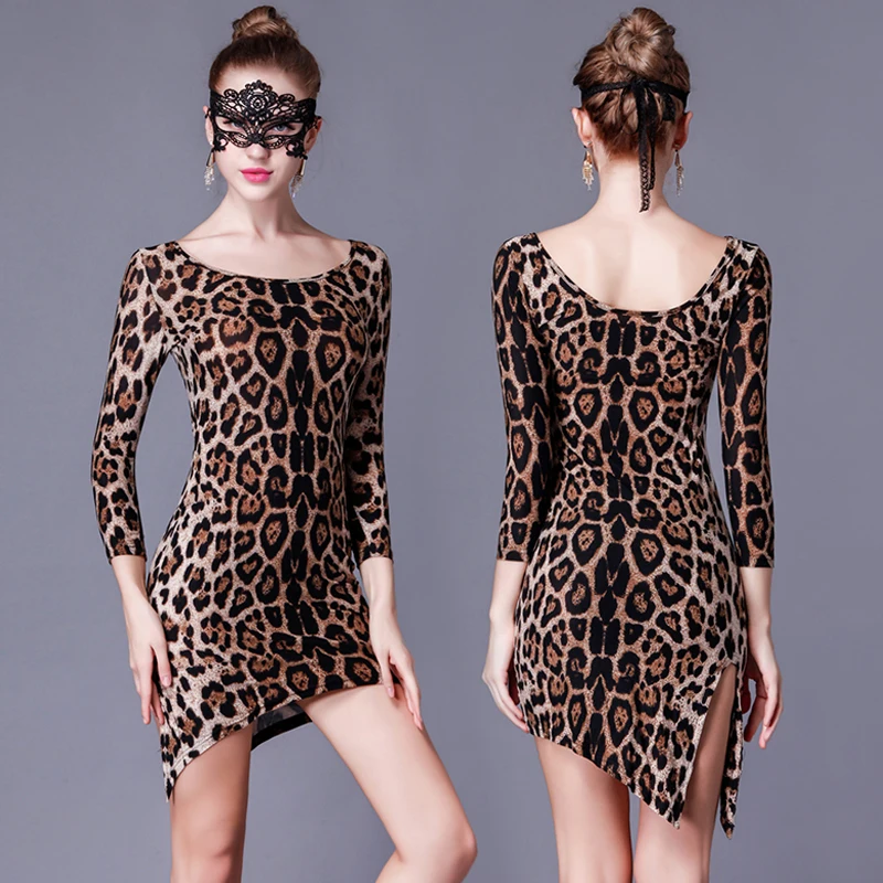 new sexy woman leopard long sleeves elasic Latin dance performance dress for rumba/samba/chacha dance competition 
new sexy woman leopard long sleeves elasic Latin dance performance dress for rumba/samba/chacha dance competition