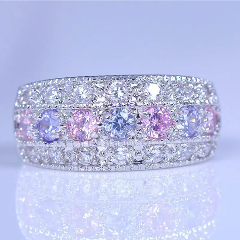 2019 New Fashion Multi-color Cubic Zirconia Rings for Women Luxury Brand Silver Ring Ladies Party Jewelry Dropshipping
2019 New Fashion Multi-color Cubic Zirconia Rings for Women Luxury Brand Silver Ring Ladies Party Jewelry Dropshipping