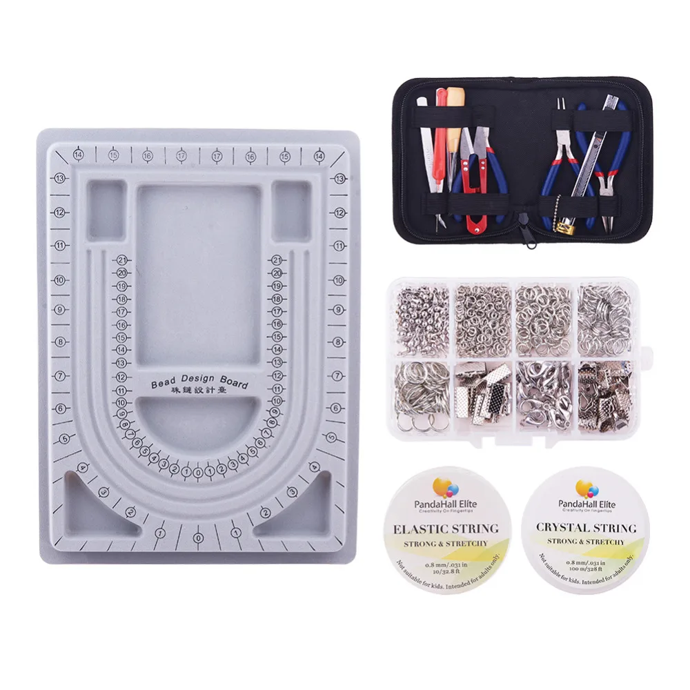 Pandahall Elite Jewelry Making Tool Sets,Plastic Bead Design Board, Elastic Fibre Wire,Crystal String Wire,DIY Jewelry Tool Kit
Pandahall Elite Jewelry Making Tool Sets,Plastic Bead Design Board, Elastic Fibre Wire,Crystal String Wire,DIY Jewelry Tool Kit