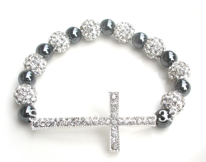 Free shipping women's fashion handmade shine silver cross alloy cross silver shambala and hematite adjustable bracelet jewelry
Free shipping women's fashion handmade shine silver cross alloy cross silver shambala and hematite adjustable bracelet jewelry
