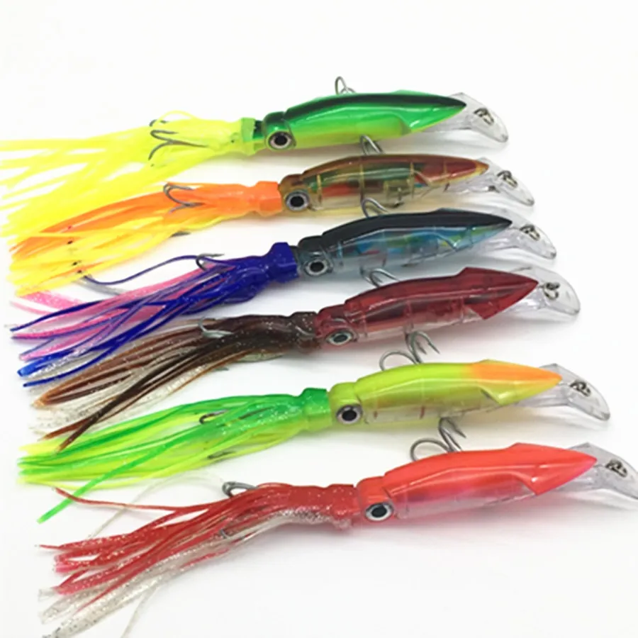 6Pcs*24cm/43g Saltwater Fishing Tuna Bionic Lure Sea Fishing Octopus Squid Skirts Trolling Bait WobblersMarlin Treble Hook
6Pcs*24cm/43g Saltwater Fishing Tuna Bionic Lure Sea Fishing Octopus Squid Skirts Trolling Bait WobblersMarlin Treble Hook