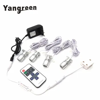Mini LED Black/Silver Aluminum Jewelry Light Cabinet Lamp Ceiling LED Spotlight Light Warm White With DC12V 1A RF Remote Control
Mini LED Black/Silver Aluminum Jewelry Light Cabinet Lamp Ceiling LED Spotlight Light Warm White With DC12V 1A RF Remote Control