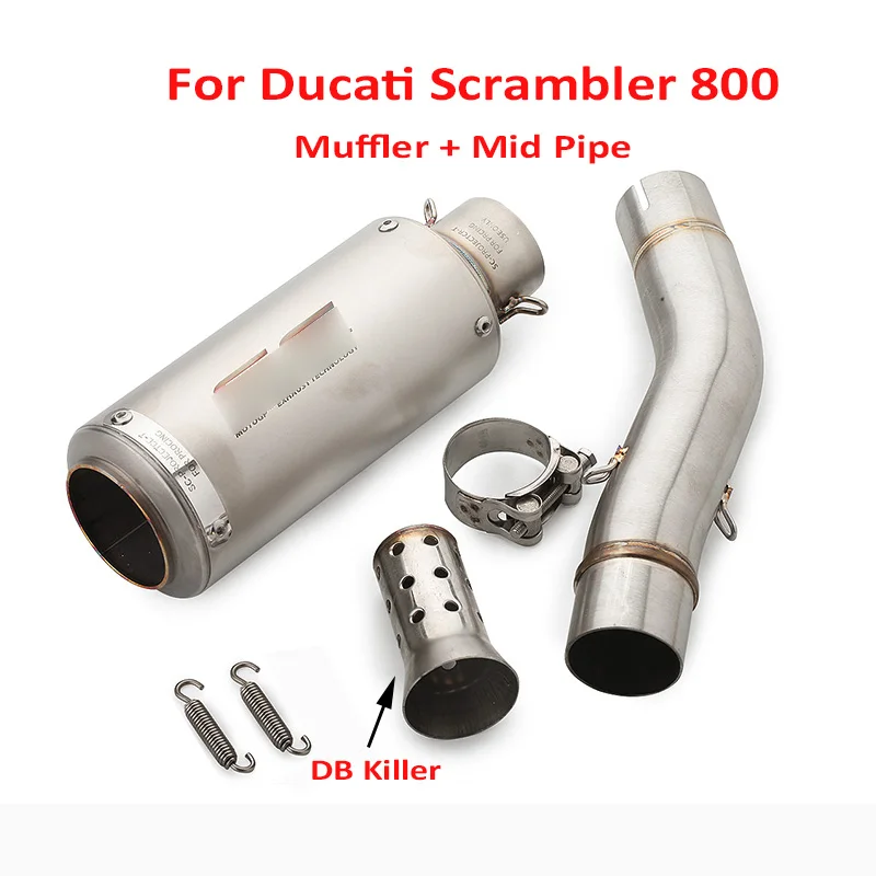 Slip on Scrambler 800 Exhuast Tip Pipe Baffer Link Tube Pipe Slip on Whole Set Pipe for Ducati Scrambler 800
Slip on Scrambler 800 Exhuast Tip Pipe Baffer Link Tube Pipe Slip on Whole Set Pipe for Ducati Scrambler 800