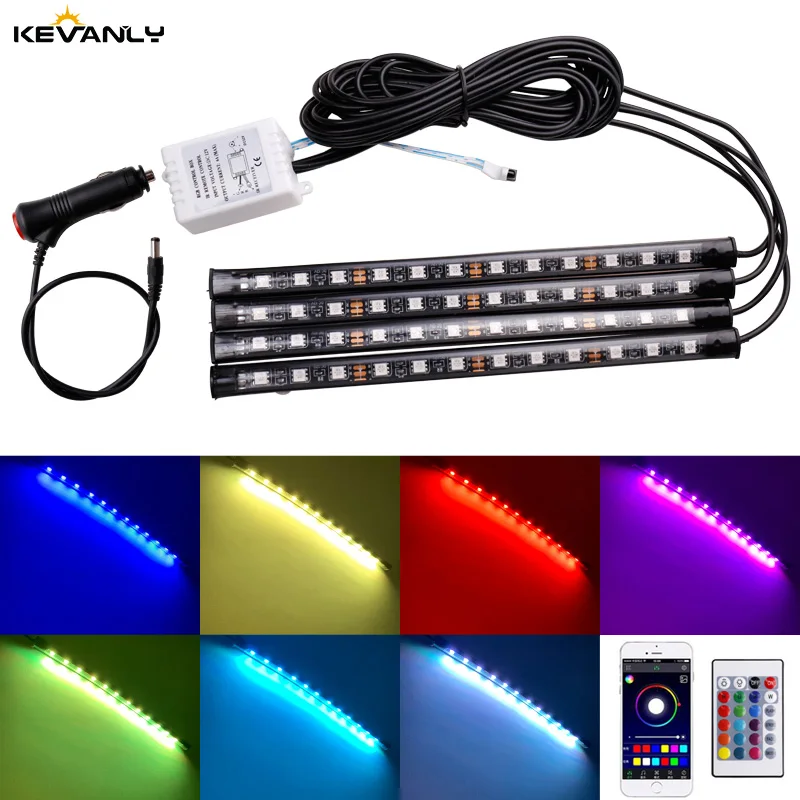 Remote/Music/Voice Control RGB Interior Floor Foot Decoration Light Cigarette LED Atmosphere Neon Lamp Strip Car styling
Remote/Music/Voice Control RGB Interior Floor Foot Decoration Light Cigarette LED Atmosphere Neon Lamp Strip Car styling