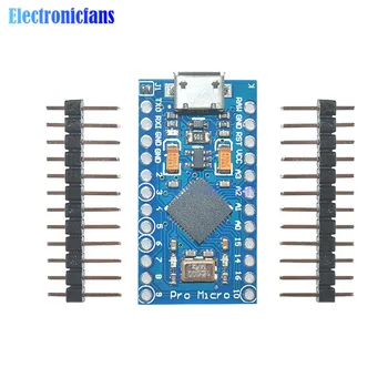 Pro Micro ATmega32U4 Micro USB Interface 5V 16MHz Board Module Repalce ATmega328 For Arduino For Leonardo R3 Pro Mini Nano V3.0
Pro Micro ATmega32U4 Micro USB Interface 5V 16MHz Board Module Repalce ATmega328 For Arduino For Leonardo R3 Pro Mini Nano V3.0