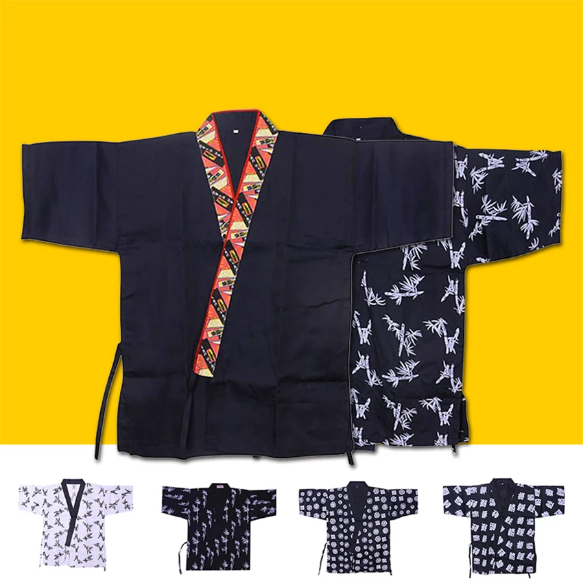 Japanese Style Chef Uniform Sushi Restaurant Work Clothing Print Canteen Hotel Kitchen Waiter Cook Coat Food Service Jackets
Japanese Style Chef Uniform Sushi Restaurant Work Clothing Print Canteen Hotel Kitchen Waiter Cook Coat Food Service Jackets