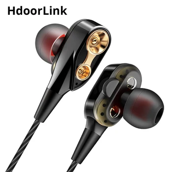 HdoorLink Dual Driver in-ear Earphone Sport Running Earpiece Wired Volume Control Earbuds with microphone Speaker Stereo Bass
HdoorLink Dual Driver in-ear Earphone Sport Running Earpiece Wired Volume Control Earbuds with microphone Speaker Stereo Bass