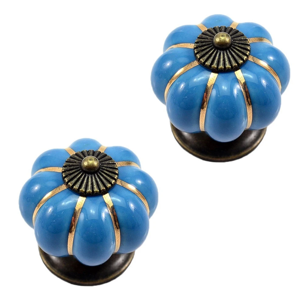 KSOL 12Pcs Pumpkin Zinc Ceramic Door Knobs Drawer Pull Handle Kitchen Cabinet Cupboard Wardrobe Blue
KSOL 12Pcs Pumpkin Zinc Ceramic Door Knobs Drawer Pull Handle Kitchen Cabinet Cupboard Wardrobe Blue