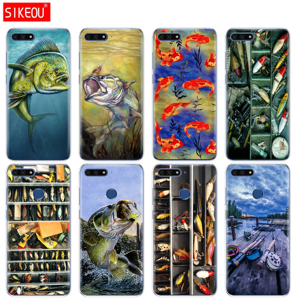 Silicone Cover Phone Case For Huawei Honor 7A PRO 7C Y5 Y6 Y7 Y9 2017 2018 Prime Fishing gear fish fishman Lake Tackle Box
Silicone Cover Phone Case For Huawei Honor 7A PRO 7C Y5 Y6 Y7 Y9 2017 2018 Prime Fishing gear fish fishman Lake Tackle Box