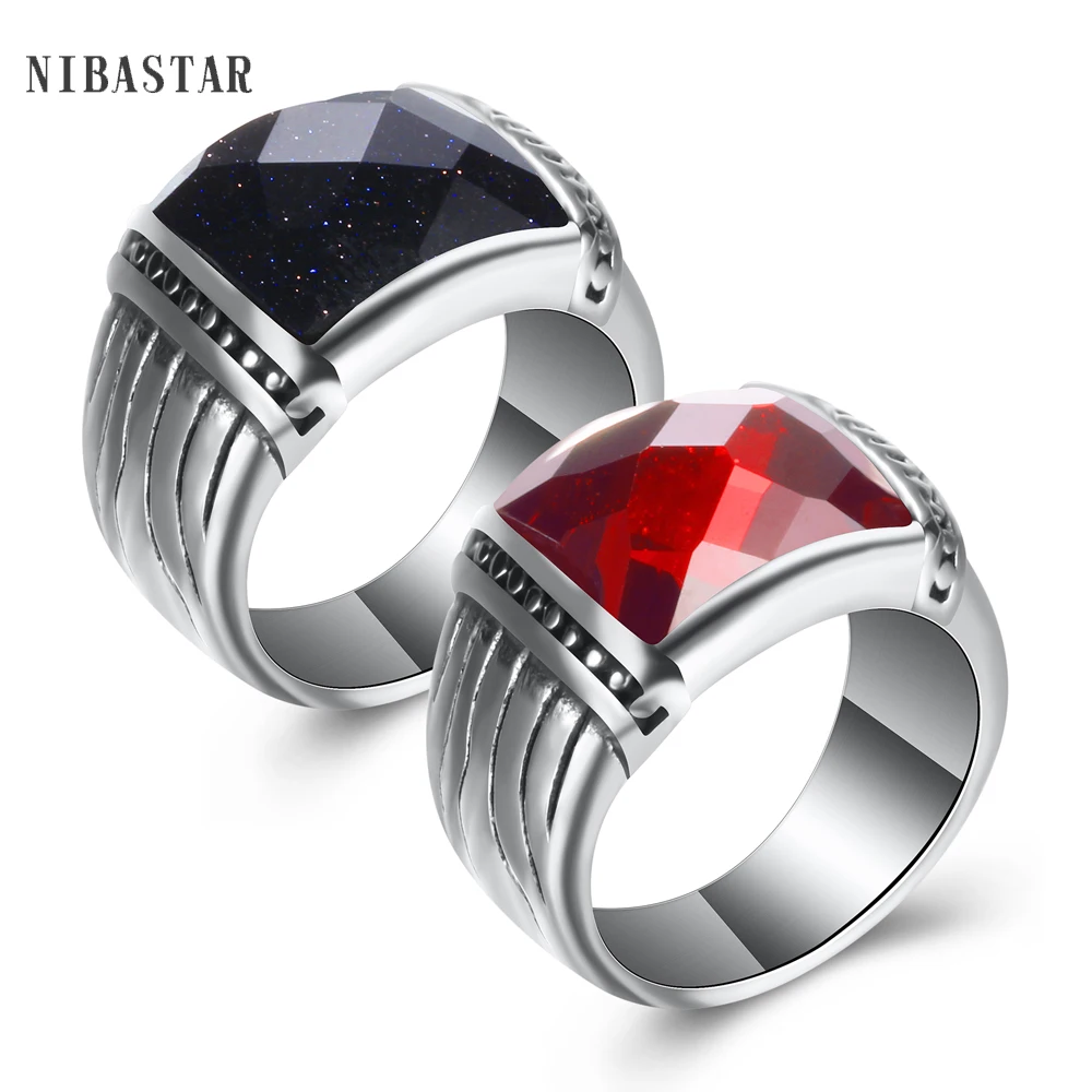 Red Blue 2 Colors Simulated Garnet Starry Sky Retro Titanium Steel Ethnic Unisex Rings For Men Jewelry Vintage Ring
Red Blue 2 Colors Simulated Garnet Starry Sky Retro Titanium Steel Ethnic Unisex Rings For Men Jewelry Vintage Ring