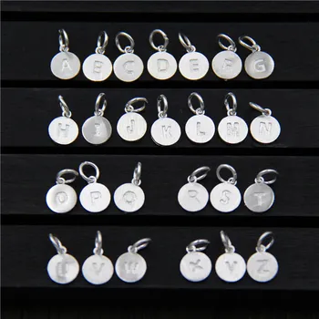 26pcs) Silver Color 26 Letter A -Z Initial Disc Pendant Charms for Fashion Name Bracelet Necklace Jewelry Making DIY
26pcs) Silver Color 26 Letter A -Z Initial Disc Pendant Charms for Fashion Name Bracelet Necklace Jewelry Making DIY