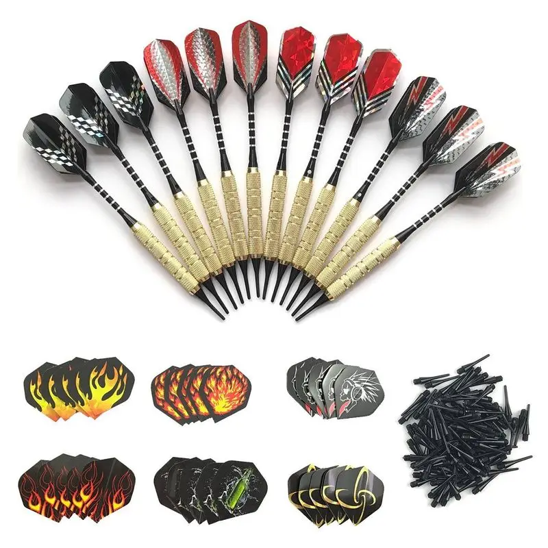 12 pcs/set professional Safe Dart With extra 100 soft tip Aluminium Shafts Nice Darts Flights High Quality
12 pcs/set professional Safe Dart With extra 100 soft tip Aluminium Shafts Nice Darts Flights High Quality