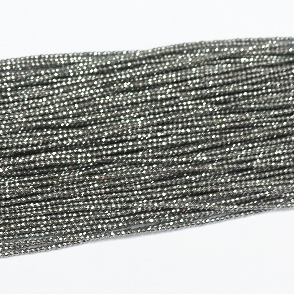 New silver-color hematite stone 2mm 3mm round faceted loose beads fashion diy jewelry making 15" B465
New silver-color hematite stone 2mm 3mm round faceted loose beads fashion diy jewelry making 15" B465