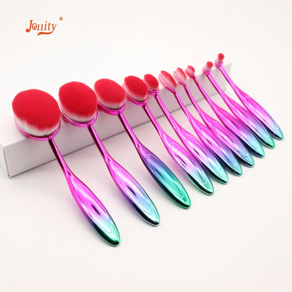 jollity 10pcs Makeup Brushes Set Toothbrush Shaped Oval Seven Colors Make Up Brushes Set Soft Foundation Powder Eyeliner Brushs
jollity 10pcs Makeup Brushes Set Toothbrush Shaped Oval Seven Colors Make Up Brushes Set Soft Foundation Powder Eyeliner Brushs