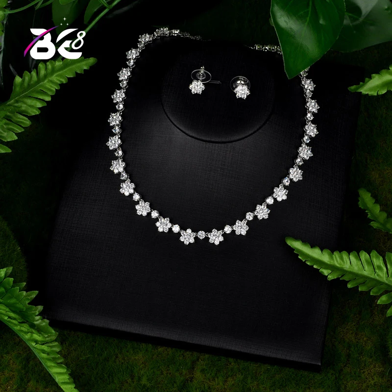 Be 8 Brilliant AAA Cubic Zirconia Flower Shape Women Jewelry Sets Wedding Bride Dress Accessories Necklace Set Party Show S090
Be 8 Brilliant AAA Cubic Zirconia Flower Shape Women Jewelry Sets Wedding Bride Dress Accessories Necklace Set Party Show S090