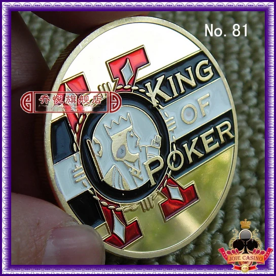 Metal for Pressing Poker Cards Guard Protector No.81 " KING OF POKER " Poker Chips Souvenir Coins
Metal for Pressing Poker Cards Guard Protector No.81 " KING OF POKER " Poker Chips Souvenir Coins