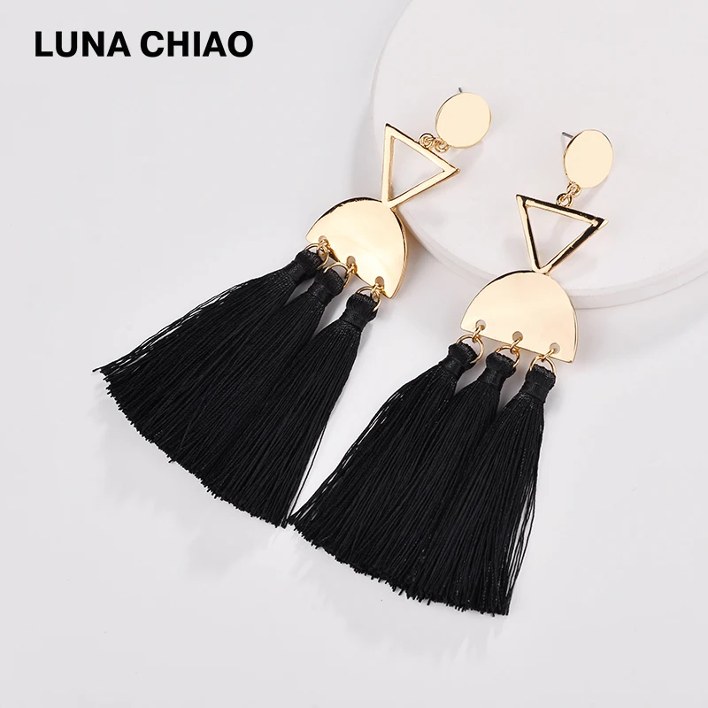 LUNA CHIAO Fashion 2018 Fall New arrivals Multi Tassels Drop Statement Earrings for Women
LUNA CHIAO Fashion 2018 Fall New arrivals Multi Tassels Drop Statement Earrings for Women