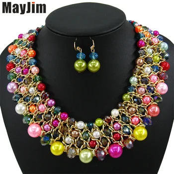 Statement necklace 2018 fashion jewelry sets Handmade bead chain big Pearl dubai jewelry sets Vintage beads Bijoux Accessories
Statement necklace 2018 fashion jewelry sets Handmade bead chain big Pearl dubai jewelry sets Vintage beads Bijoux Accessories