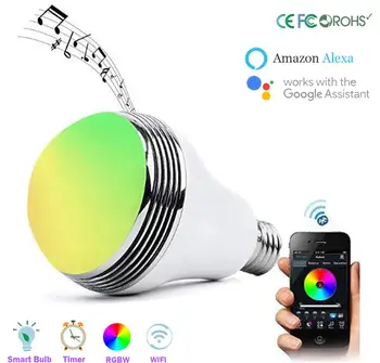 Smart LED Bulb Bluetooth Speaker, 7W E27 RGB Changing Music Lamp Wireless Smartphone Controlled Dimmable APP remote control
Smart LED Bulb Bluetooth Speaker, 7W E27 RGB Changing Music Lamp Wireless Smartphone Controlled Dimmable APP remote control