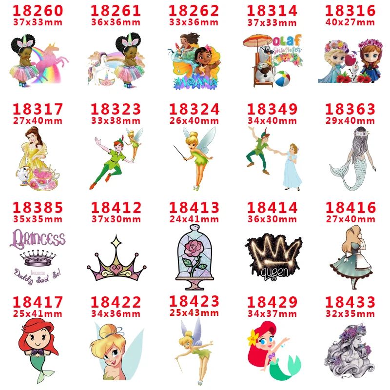 Free shipping 30 pcs planar resin ribbon princess resin pr18260