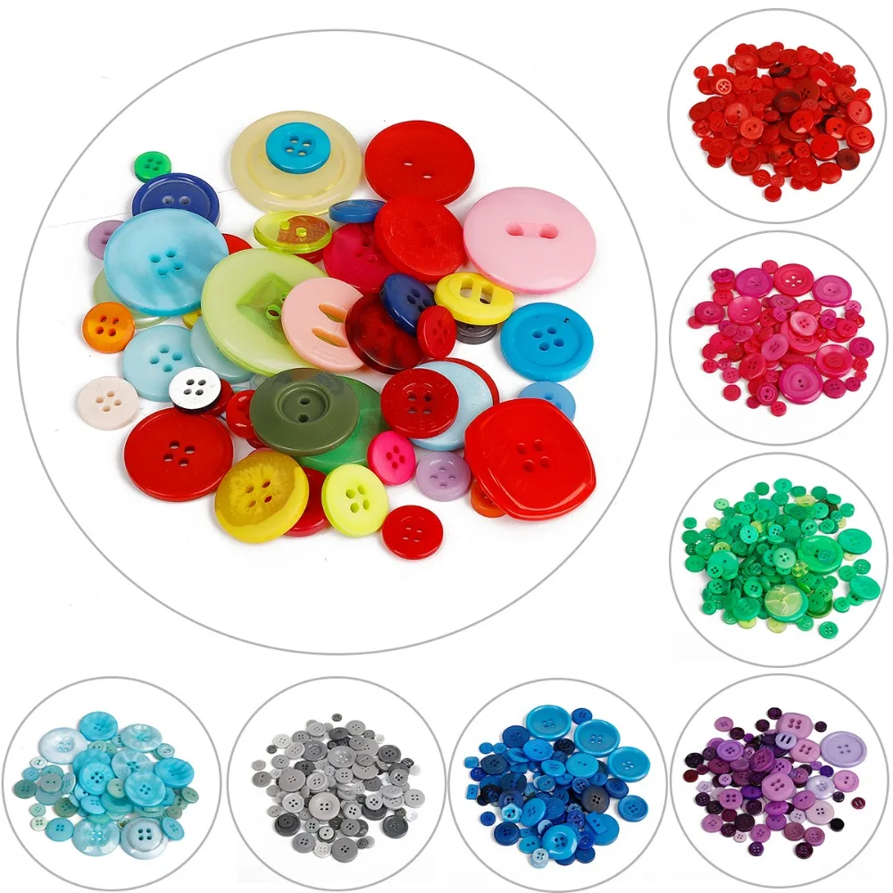 100 Pcs Mixed Size Round Resin Buttons Sewing DIY Button Scrapbooking Decals for Kids Clothes Accessories
100 Pcs Mixed Size Round Resin Buttons Sewing DIY Button Scrapbooking Decals for Kids Clothes Accessories