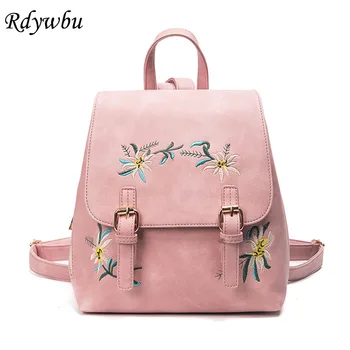 Rdywbu Small Floral Embroidery Backpack Women PU Leather Travel Bag Girl School Bag Rucksack Flowers Bagpack Bolsas Mochila B657
Rdywbu Small Floral Embroidery Backpack Women PU Leather Travel Bag Girl School Bag Rucksack Flowers Bagpack Bolsas Mochila B657