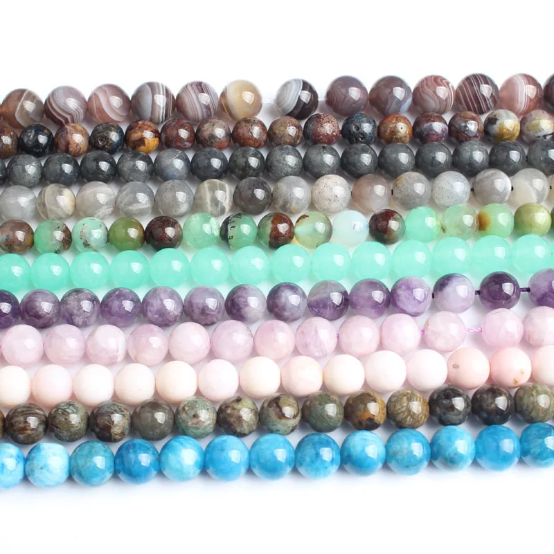 LanLi natural Jewelry 4/6/8/10/12mm Natural stones of all colors Loose beads DIY Male and female bracelet Necklace Accessories
LanLi natural Jewelry 4/6/8/10/12mm Natural stones of all colors Loose beads DIY Male and female bracelet Necklace Accessories