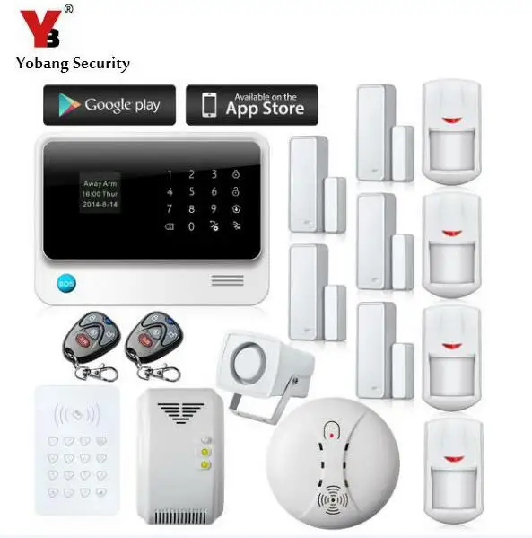 Охранная сигнализация Yobang с Wi-Fi для дома охранная GPRS домашний магазин sans fil