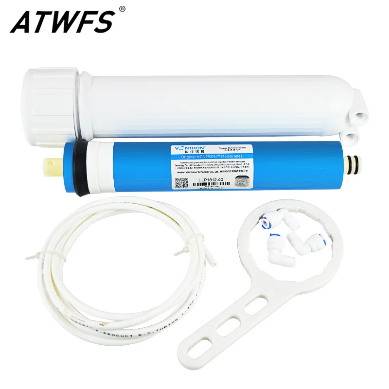ATWFS Water Filter 1812 RO Membrane Housing + 50gpd Vontron RO Membrane + Reverse Osmosis Water Filter System some of Parts
ATWFS Water Filter 1812 RO Membrane Housing + 50gpd Vontron RO Membrane + Reverse Osmosis Water Filter System some of Parts