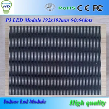HD SCREEN CE ROHS 192*192mm 64x64 dots 16scan rgb smd indoor p3 led module/p3 full color led display
HD SCREEN CE ROHS 192*192mm 64x64 dots 16scan rgb smd indoor p3 led module/p3 full color led display