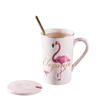 Gold flamingo Coffee mug with lid spoon,porcelain mug Milk cup cover Thermo cup coffee cup everything for the kitchen Drinkware
Gold flamingo Coffee mug with lid spoon,porcelain mug Milk cup cover Thermo cup coffee cup everything for the kitchen Drinkware