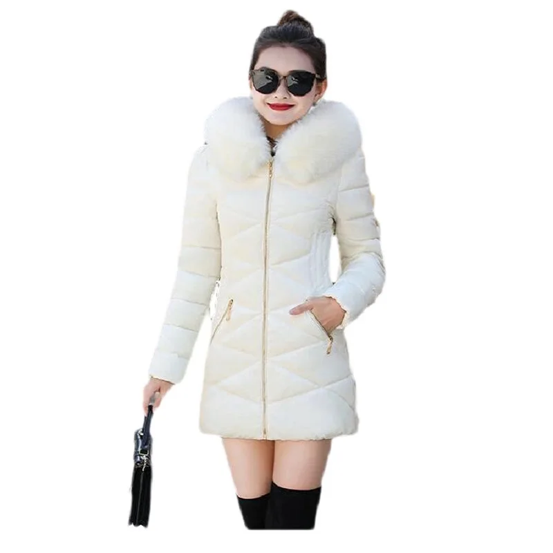 Fashion casaco feminino 2018 new winter coats ladies cotton women's long section slim slimming warm fur collar cotton jacket
Fashion casaco feminino 2018 new winter coats ladies cotton women's long section slim slimming warm fur collar cotton jacket