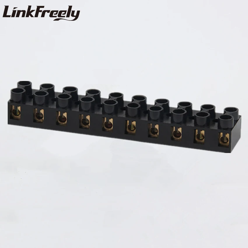 _ 2 шт. строительный блок 60A 10P барьер огнестойкий PC Base обжимной медный винтовой