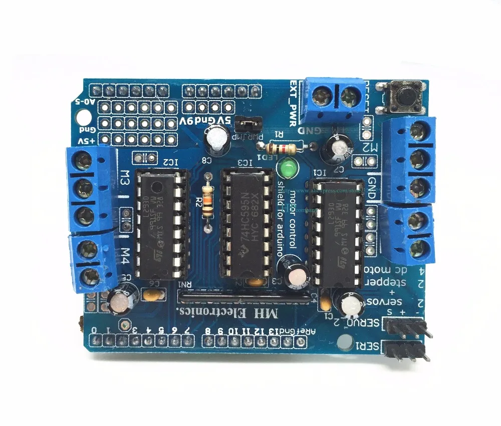 L293D motor control shield 4-Channel Stepper Motor Driver Board | Электронные компоненты и принадлежности