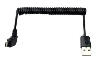 50cm/200cm 90 degree right elbow Spring Coiled USB 2.0 Male to Micro USB Data Sync Charger Cable for Android mobile phones
50cm/200cm 90 degree right elbow Spring Coiled USB 2.0 Male to Micro USB Data Sync Charger Cable for Android mobile phones