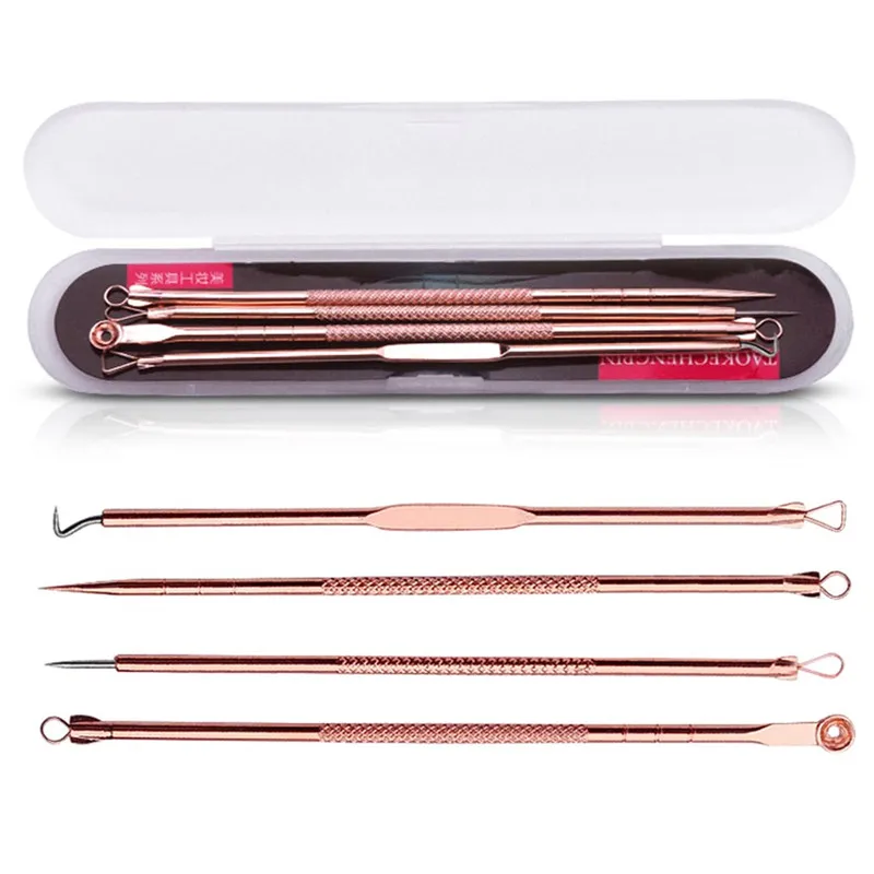 4Pcs/set Blackhead Pimple Removal Needles Stainless Black Head Comedone Acne Pimple Belmish Extractor Vacuum Cleanser Beauty Kit
4Pcs/set Blackhead Pimple Removal Needles Stainless Black Head Comedone Acne Pimple Belmish Extractor Vacuum Cleanser Beauty Kit