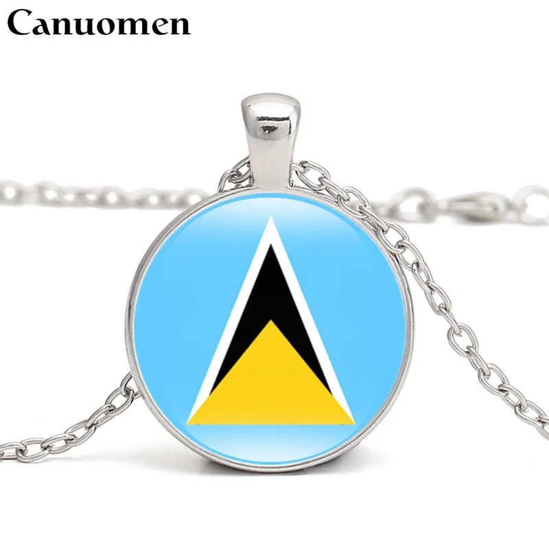 Canuomen Saint Lucia Flag Pendant Necklace Caribbean Country Nationnal Flags Trinidad and Tobago VC Love Hometown Women Jewelry
Canuomen Saint Lucia Flag Pendant Necklace Caribbean Country Nationnal Flags Trinidad and Tobago VC Love Hometown Women Jewelry