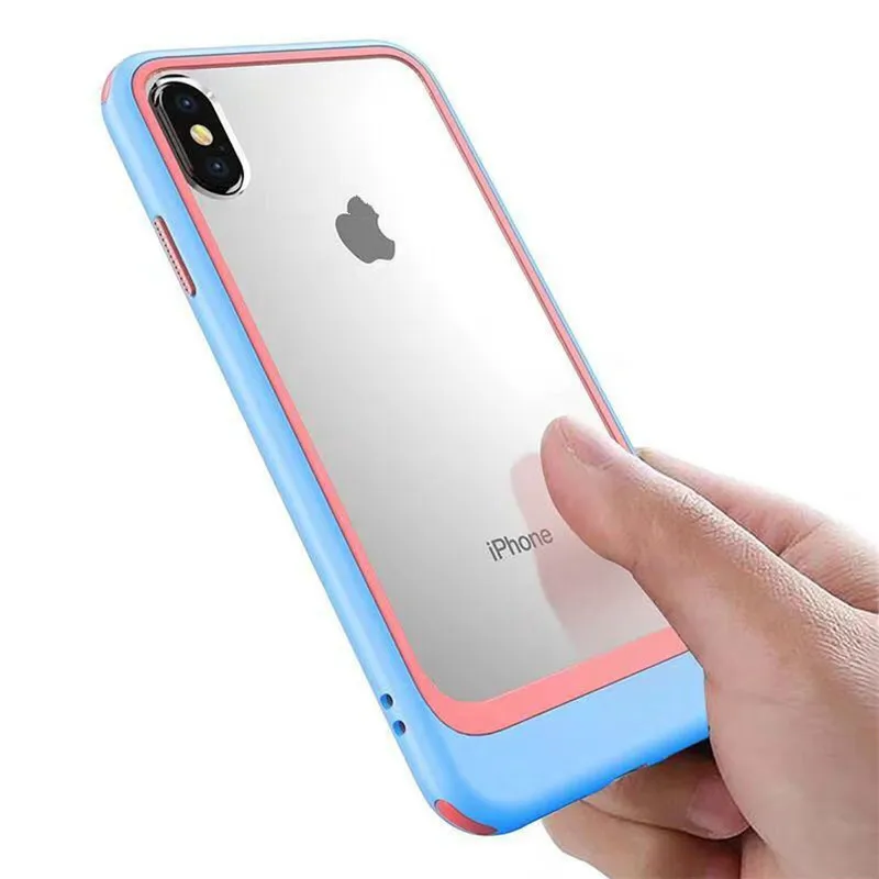 New acrylic Two-tone Phone Case for iPhoneX XR XS XSMAX Transparent anti-fall Color Phone Case for iPhone7 8 6 6S Cover
New acrylic Two-tone Phone Case for iPhoneX XR XS XSMAX Transparent anti-fall Color Phone Case for iPhone7 8 6 6S Cover