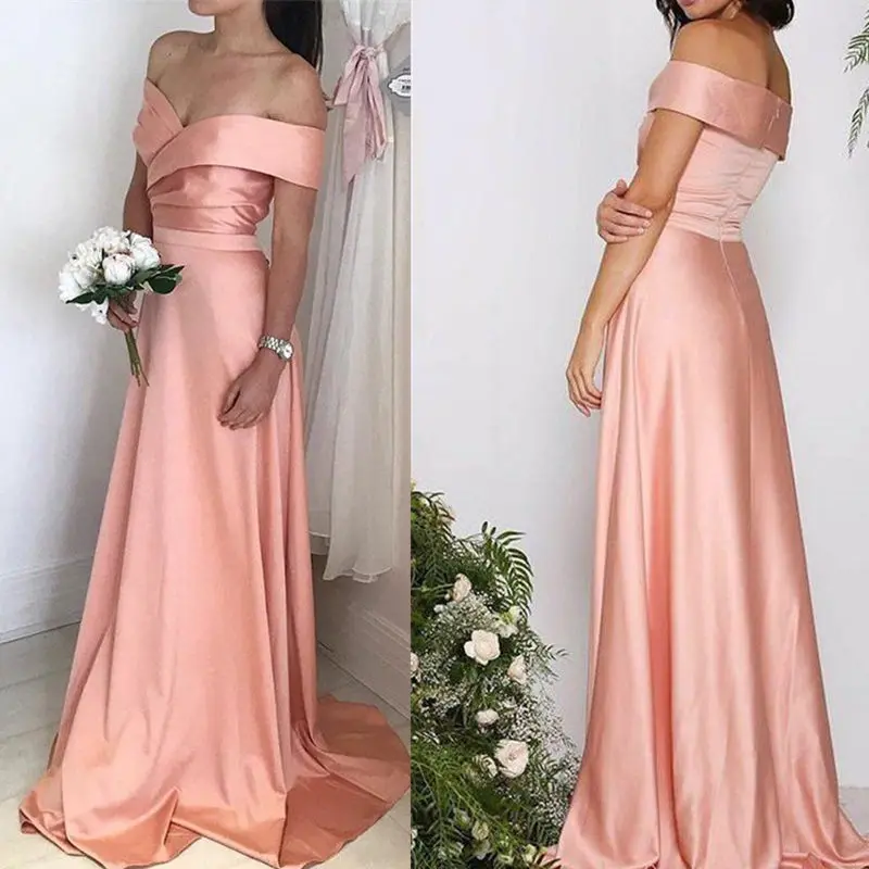 Robe Soiree Femme 2019 Elegant Pink Evening Dress Long Off the Shoulder Formal Dresses For Wedding Party Sexy Prom Gown
Robe Soiree Femme 2019 Elegant Pink Evening Dress Long Off the Shoulder Formal Dresses For Wedding Party Sexy Prom Gown