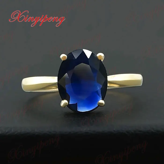18 k yellow gold with 100% natural sapphire ring female fine jewelry Contracted joker money Dark blue
18 k yellow gold with 100% natural sapphire ring female fine jewelry Contracted joker money Dark blue