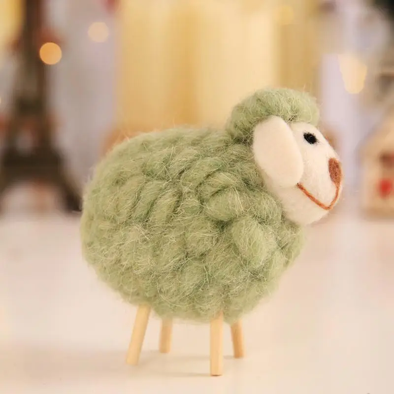 Инновационный шерстяной войлок милая овечья форма украшение для детской комнаты
