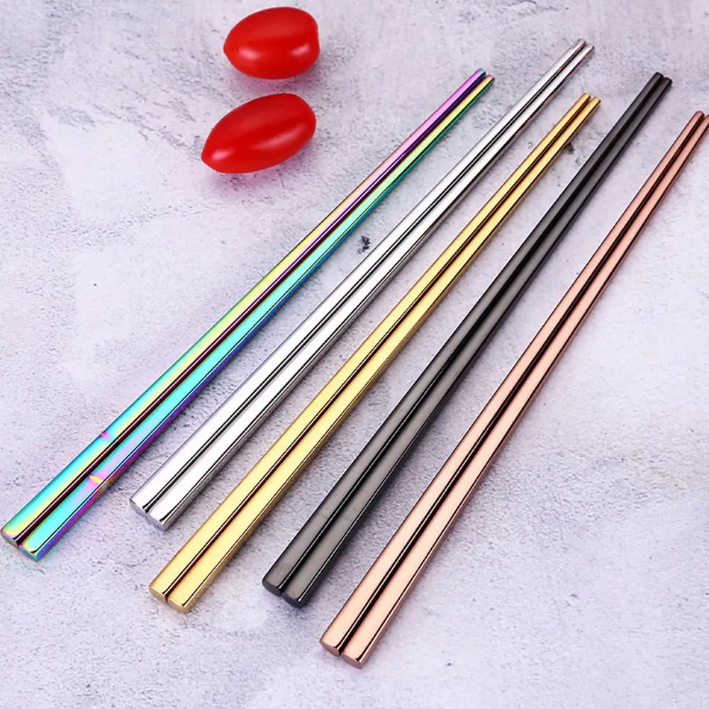 1 Pair Stainless Steel Eating Chopsticks 23cm Colorful Metal Chinese Style Chop Sticks Fancy Color Kitchen Tableware
1 Pair Stainless Steel Eating Chopsticks 23cm Colorful Metal Chinese Style Chop Sticks Fancy Color Kitchen Tableware