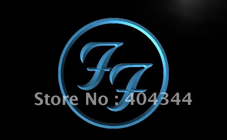 LF031- Foo Fighters Rock n Roll Punk Bar Light Sign home decor crafts | Дом и сад