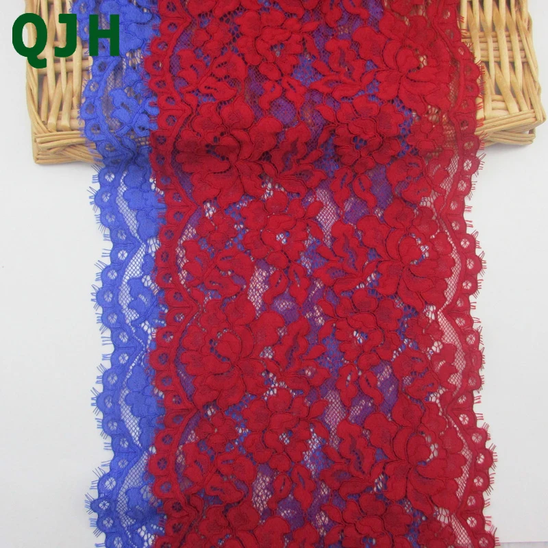 Newest 19.5CM Warp Knitting Elastic Stretch Eyelash Lace Trim 1 Yard Nylon yarn Net Ribbon For DIY Hand Wedding dress,Underwear
Newest 19.5CM Warp Knitting Elastic Stretch Eyelash Lace Trim 1 Yard Nylon yarn Net Ribbon For DIY Hand Wedding dress,Underwear
