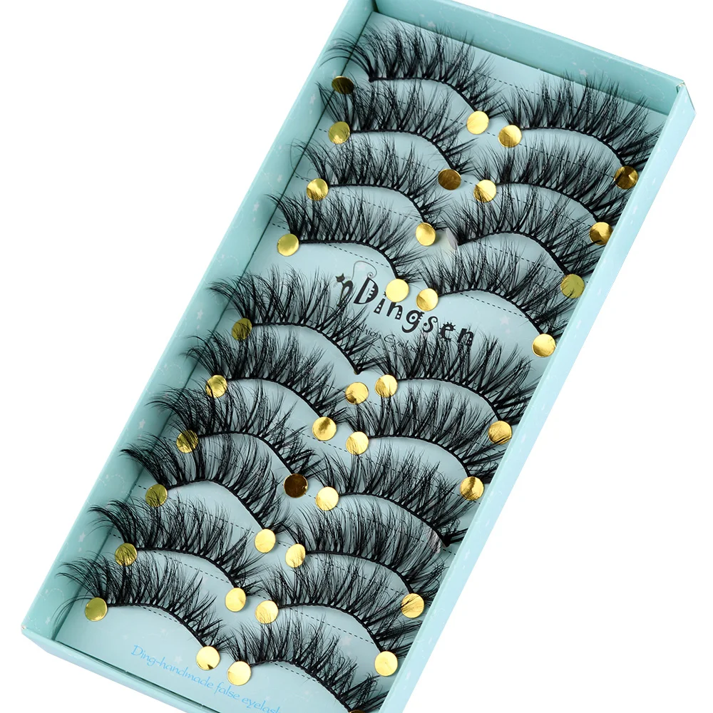10 Pairs Handmade 3D Soft Faux Mink Hair False Eyelashes Crisscross Wispy Fluffy Lashes Extension Eye Makeup Tools #3D-71
10 Pairs Handmade 3D Soft Faux Mink Hair False Eyelashes Crisscross Wispy Fluffy Lashes Extension Eye Makeup Tools #3D-71