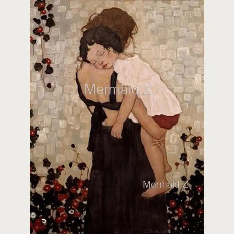 Hand-painted Artwork Gustav Klimt Mother And Child Hold Oil Painting On Canvas Living room decor home decor canvas painting
Hand-painted Artwork Gustav Klimt Mother And Child Hold Oil Painting On Canvas Living room decor home decor canvas painting