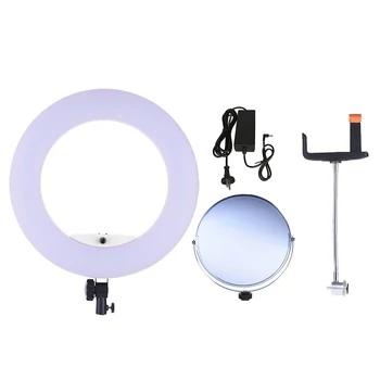 FD-480II 17.7" Macro LED Video Ring Light Lamp Make-up Mirror Smartphone Holder for DSLR Camcorder Photography Live Broadcast
FD-480II 17.7" Macro LED Video Ring Light Lamp Make-up Mirror Smartphone Holder for DSLR Camcorder Photography Live Broadcast