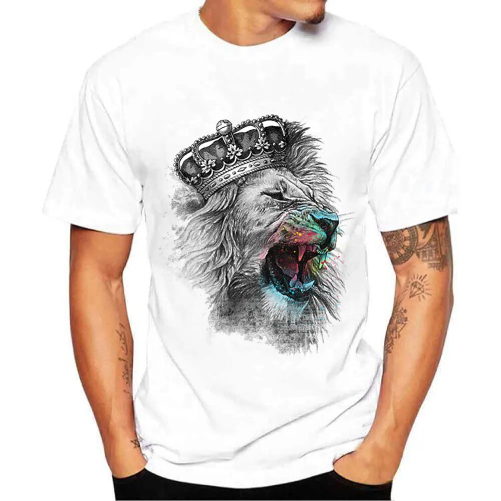 FREE OSTRICH New Fashion Simple T-Shirt White Short Sleeve Lion King Black And White Print T-Shirt Top T-Shirts Fashion Menswear
FREE OSTRICH New Fashion Simple T-Shirt White Short Sleeve Lion King Black And White Print T-Shirt Top T-Shirts Fashion Menswear